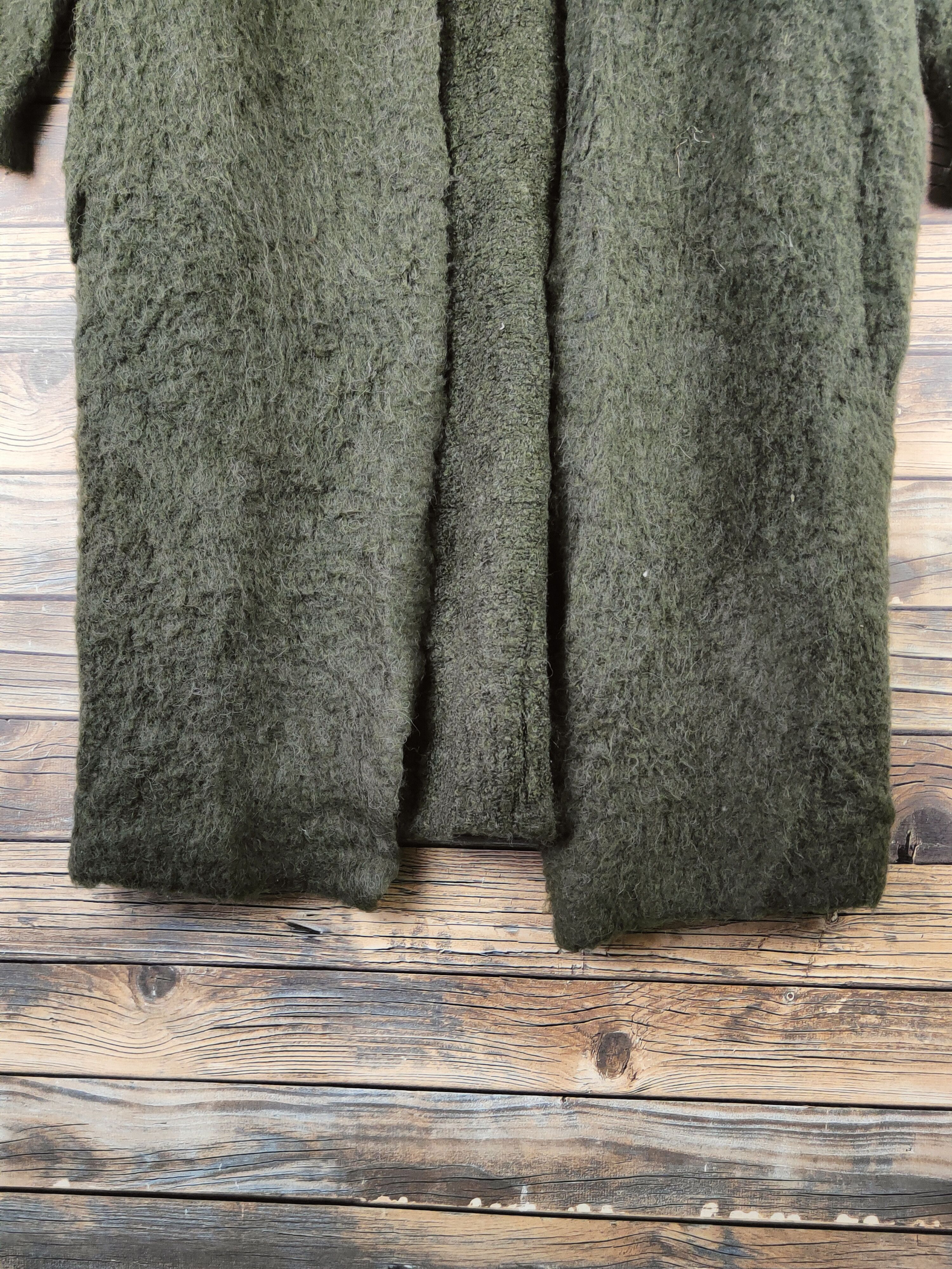 Japanese Brand DL as know as de base Olive Knitwear Long Cardigans #46-602 Size M / US 6-8 / IT 42-44 - 7 Thumbnail