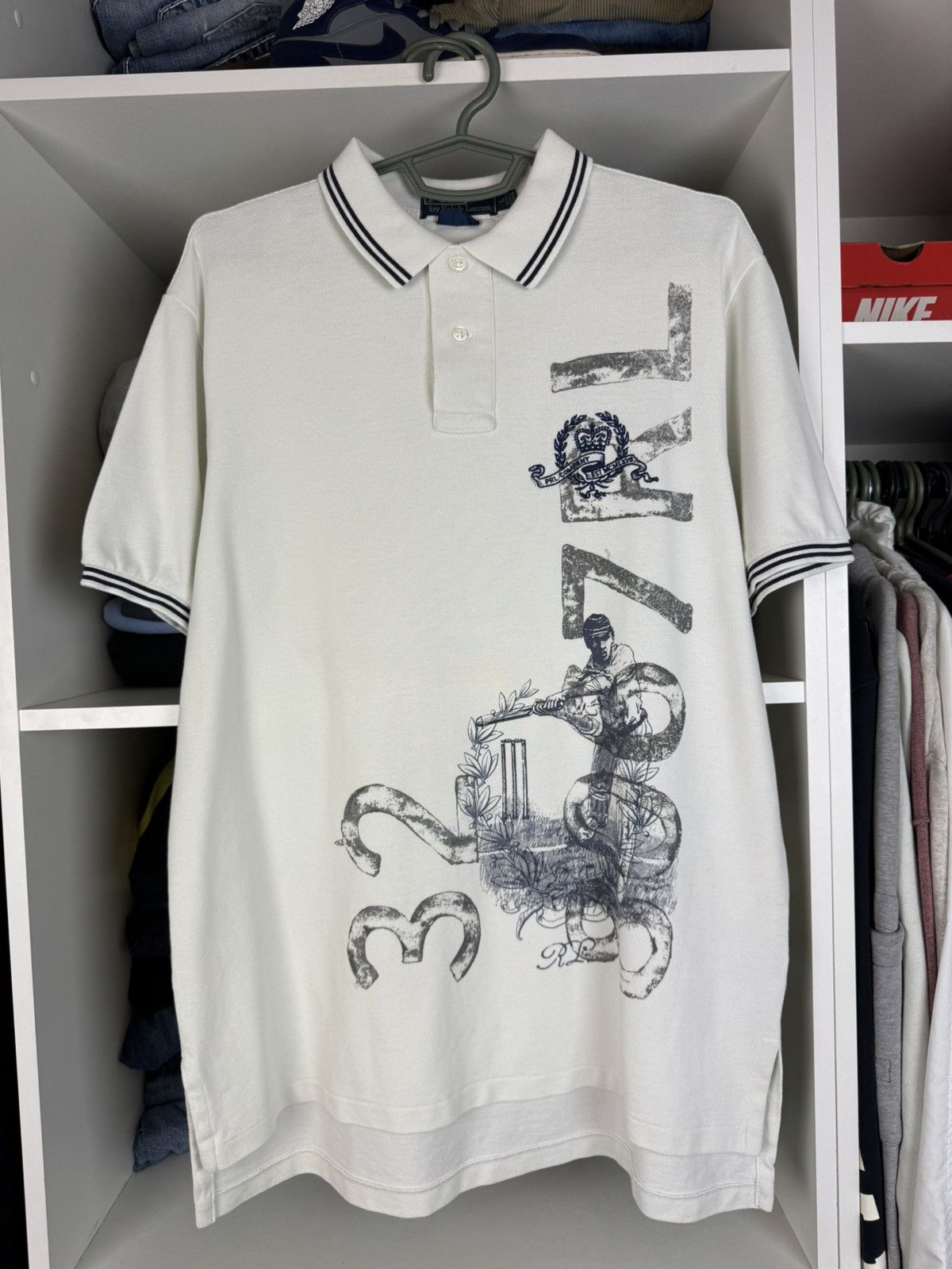 Polo Ralph Lauren Vintage Polo Ralph Lauren Cricket Polo T-shirt Size US L / EU 52-54 / 3 - 1 Thumbnail