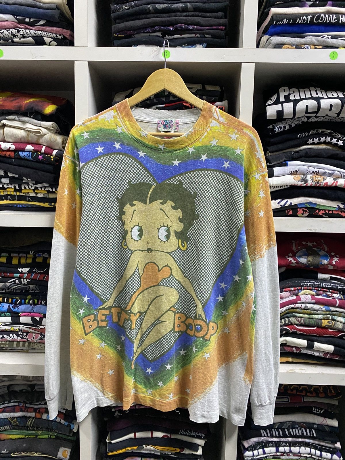 Cartoon Network × Vintage Vintage 90’s OP Betty Boop Shirt Size US L / EU 52-54 / 3 - 1 Thumbnail