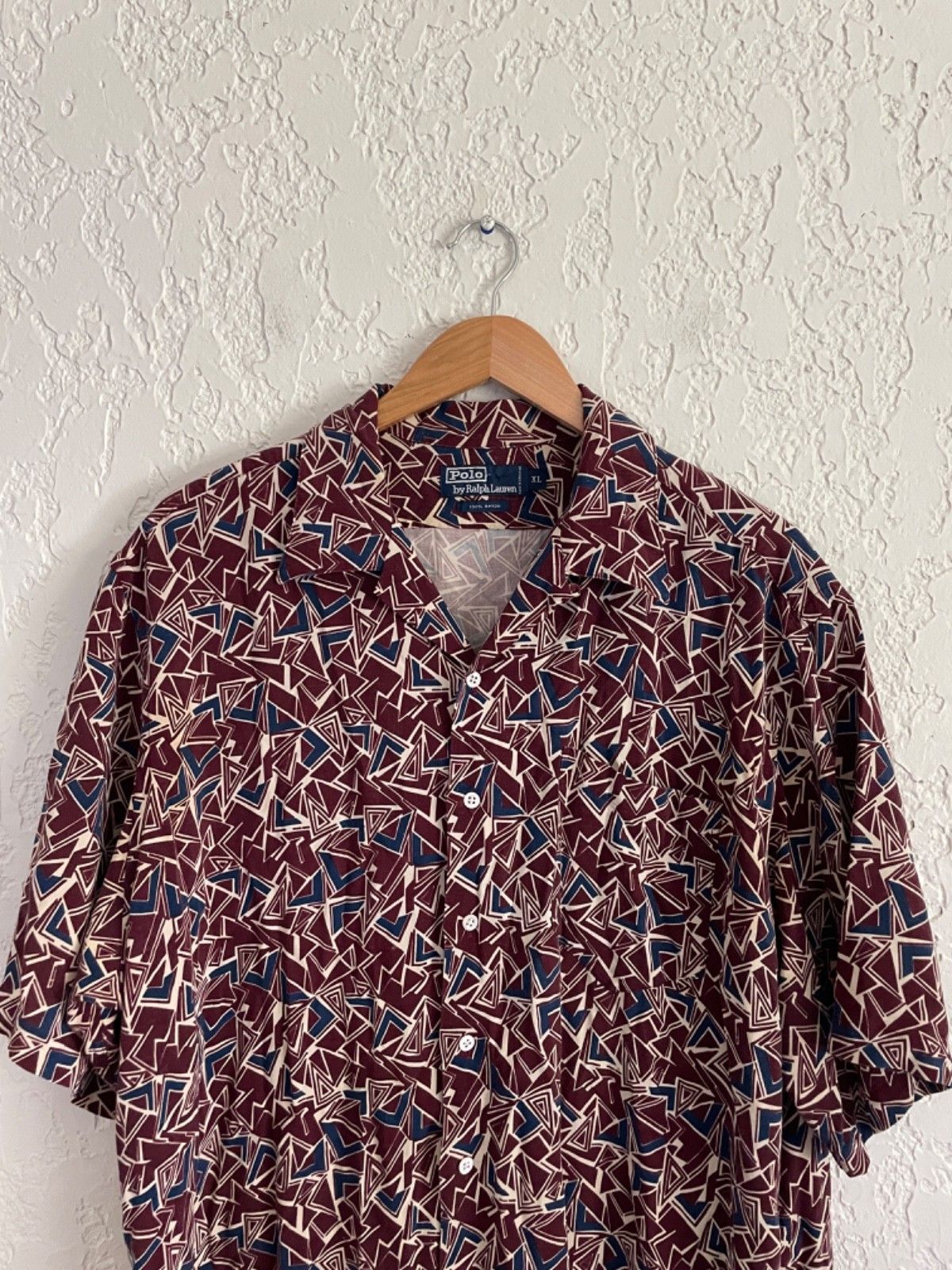 Polo Ralph Lauren 🔥 Polo Ralph Lauren® RARE 90s Geometric Rayon Camp Shirt Size US XL / EU 56 / 4 - 4 Thumbnail