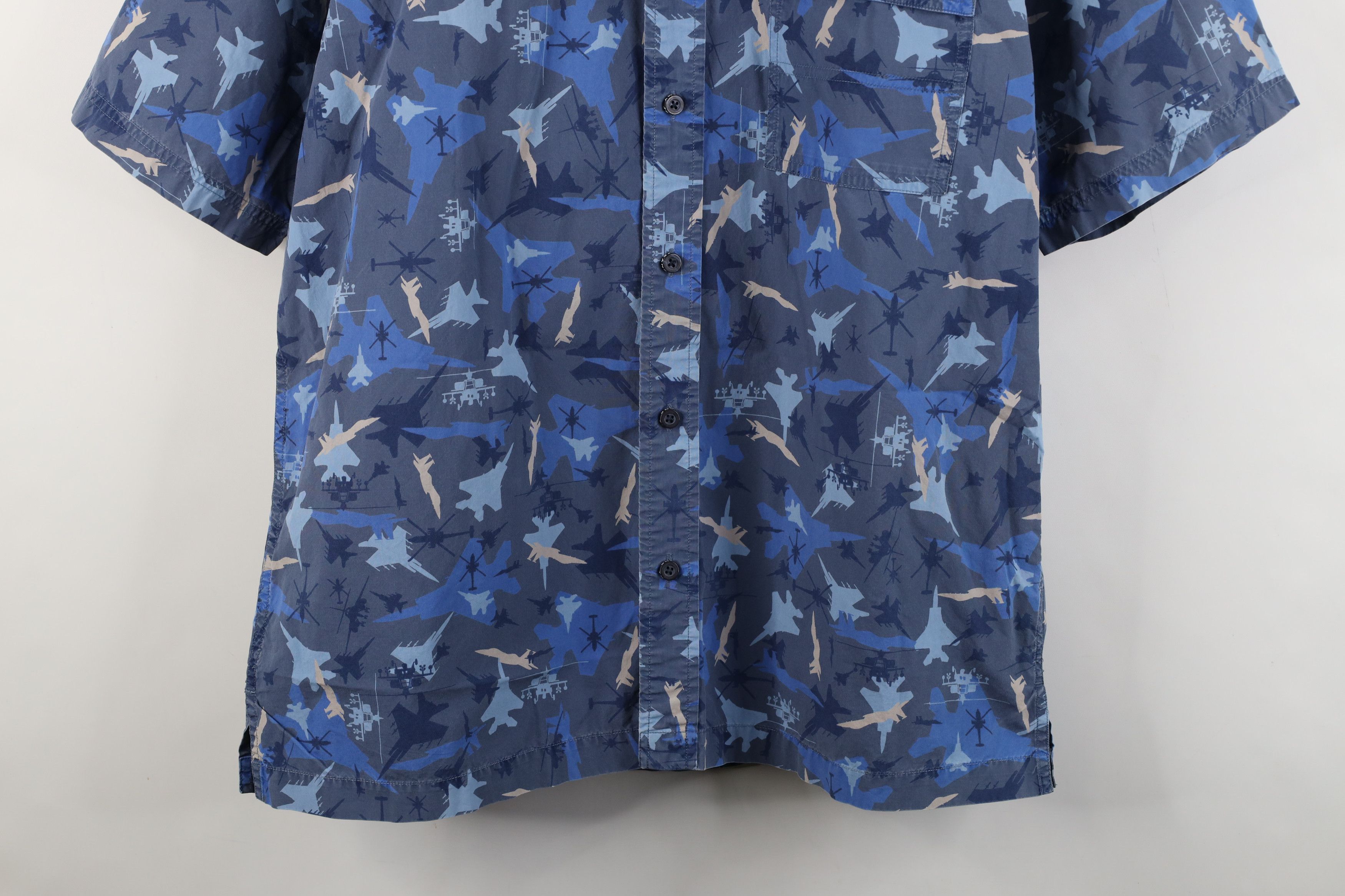 Tommy Hilfiger Vintage 90s Tommy Hilfiger Plane All Over Print Button Shirt Size US L / EU 52-54 / 3 - 3 Thumbnail