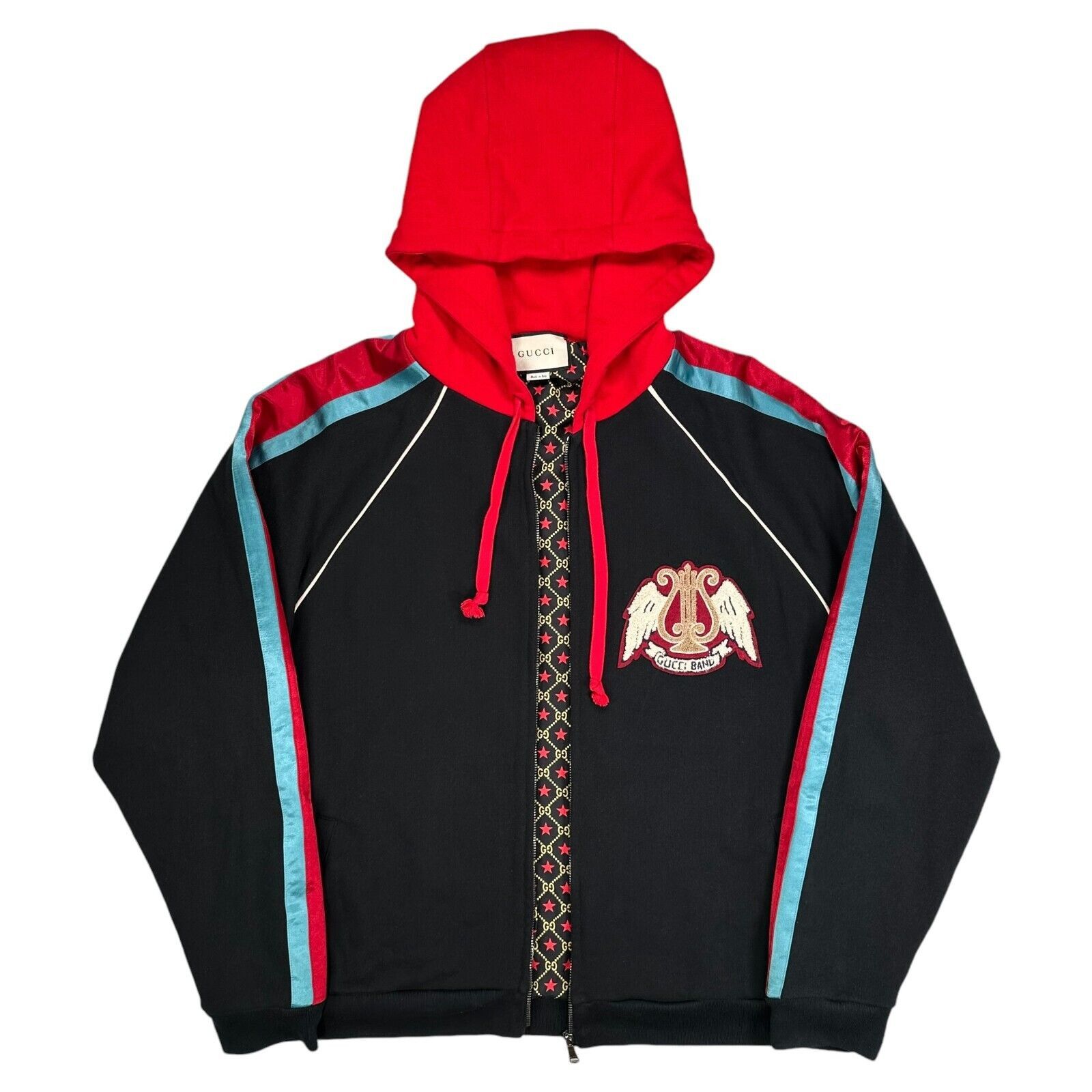 Gucci Gucci Size M Bomber Jacket Black Gucci Band Taped GG Lined Size US M / EU 48-50 / 2 - 8 Thumbnail