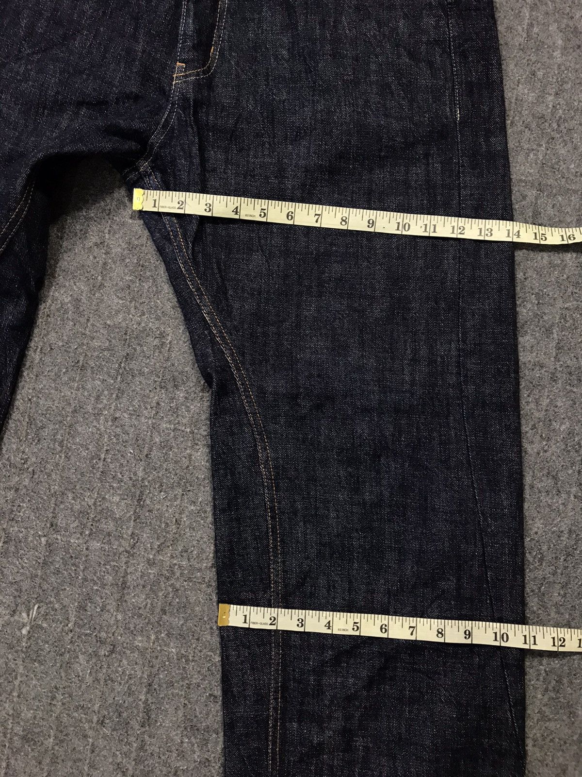 Japanese Brand New Generation Style Keyes Plaid Check Printed Denim Jean Size US 36 / EU 52 - 12 Thumbnail