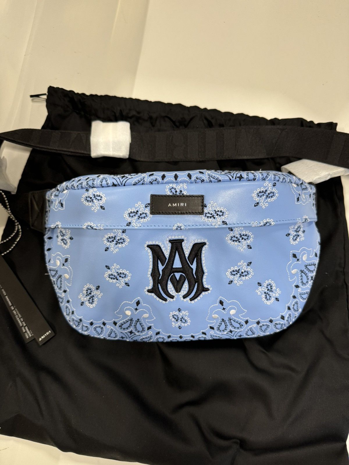 Amiri Amiri Bandana Nappa Leather Bumbag NEW 1800$ Size ONE SIZE - 5 Thumbnail