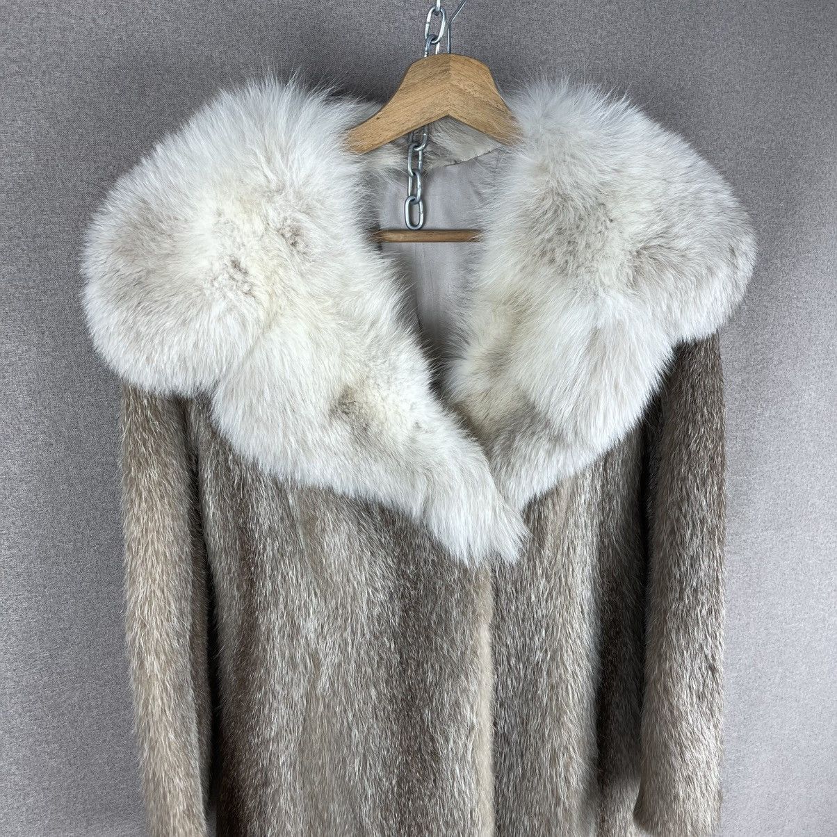 If Six Was Nine × Vintage VINTAGE 80s FUR COAT FUZZY HIGH QUALITY JACKET Size US M / EU 48-50 / 2 - 5 Thumbnail