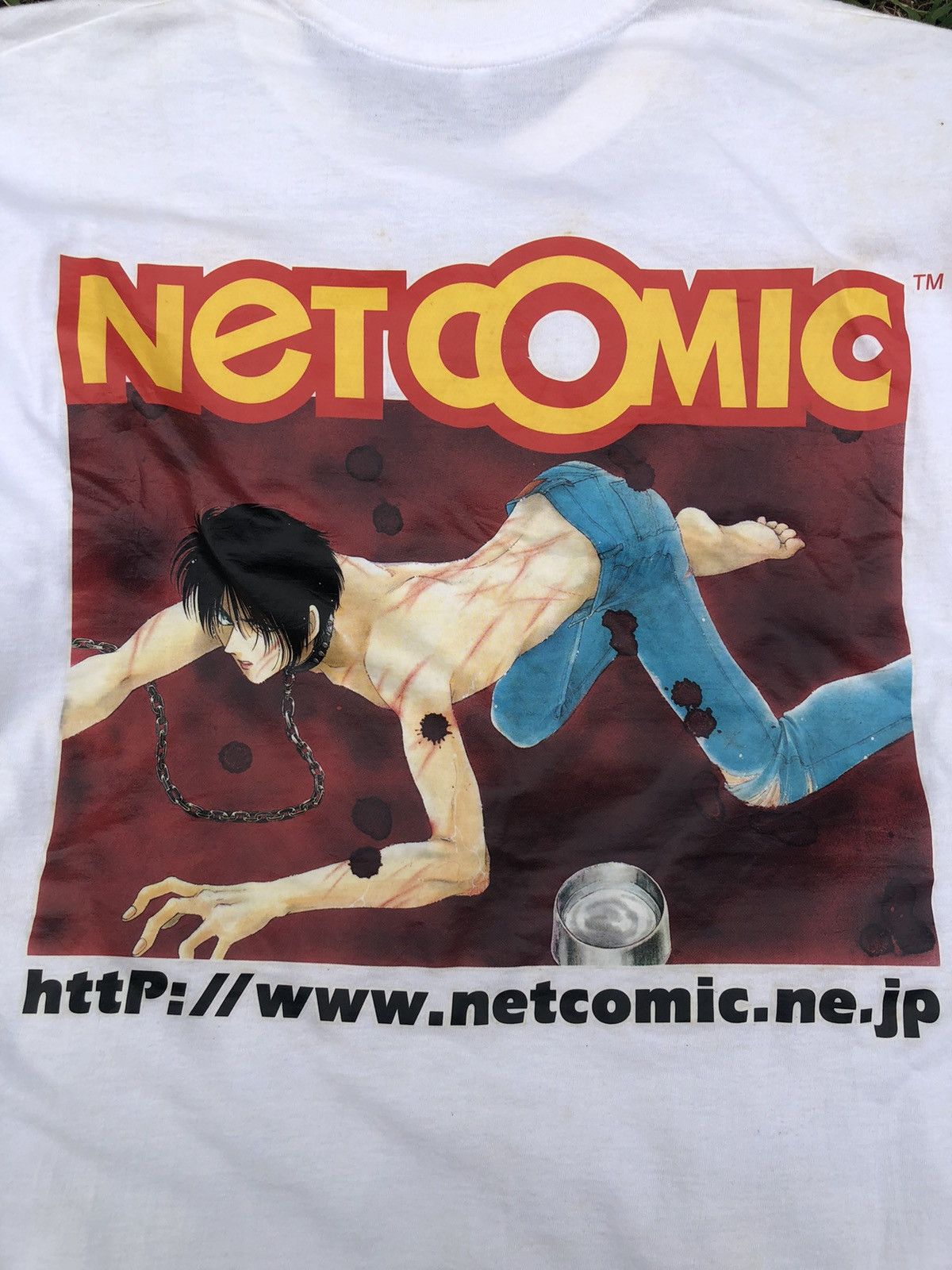Anime × Japanese Brand × Vintage Rare🔥Vintage 90s Anime Netcomic Tshirt Size US L / EU 52-54 / 3 - 5 Thumbnail