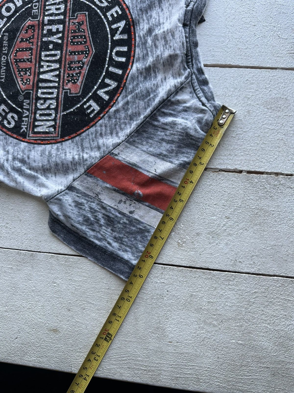 Harley Davidson 🚨VNTG HARLEY DAVIDSON WOMEN GRAY TEE BIG LOGO Size S / US 4 / IT 40 - 17 Thumbnail
