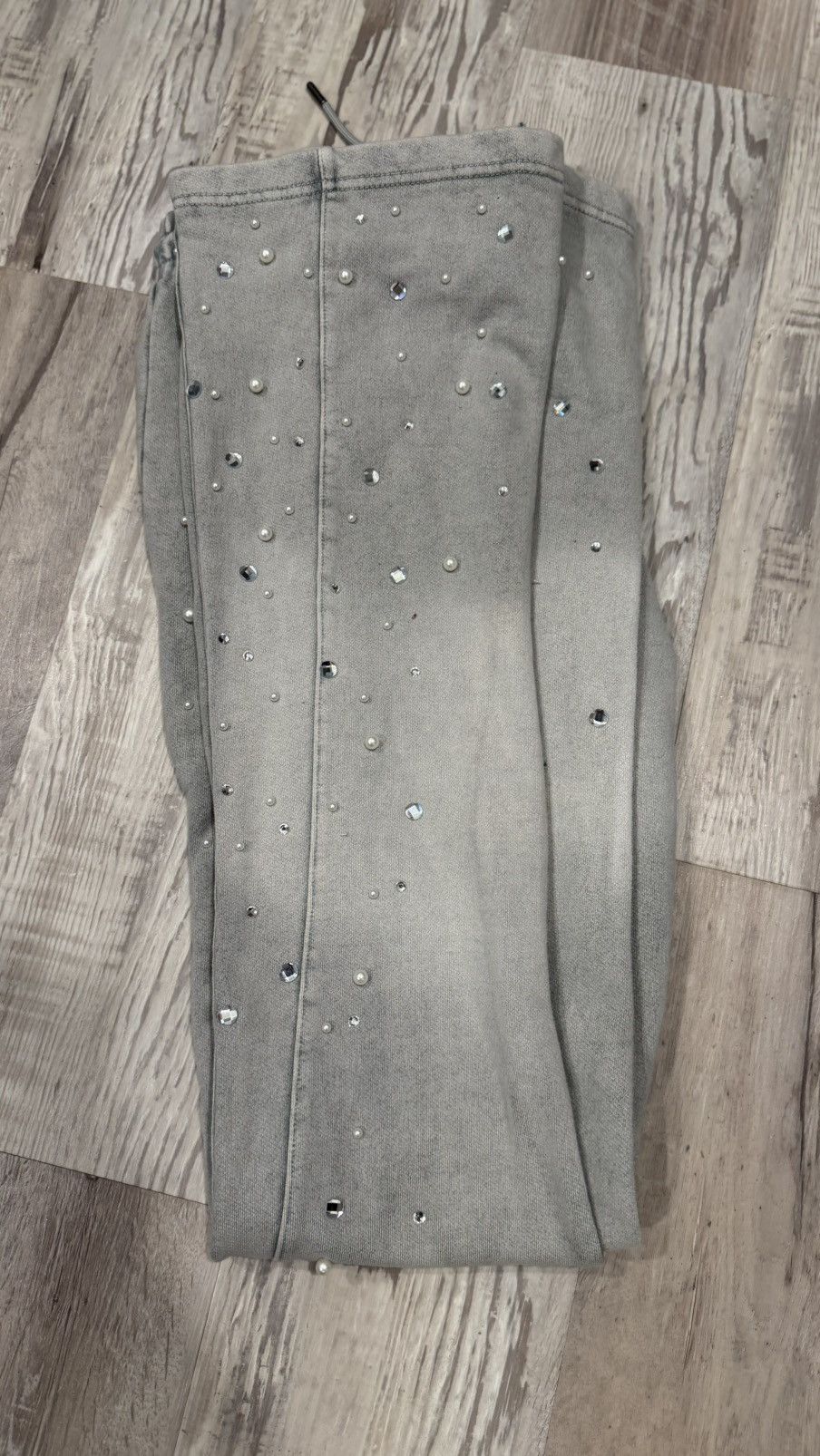 Other Custom Stacked Pearl and Diamond Pants. Size US 32 / EU 48 - 4 Thumbnail
