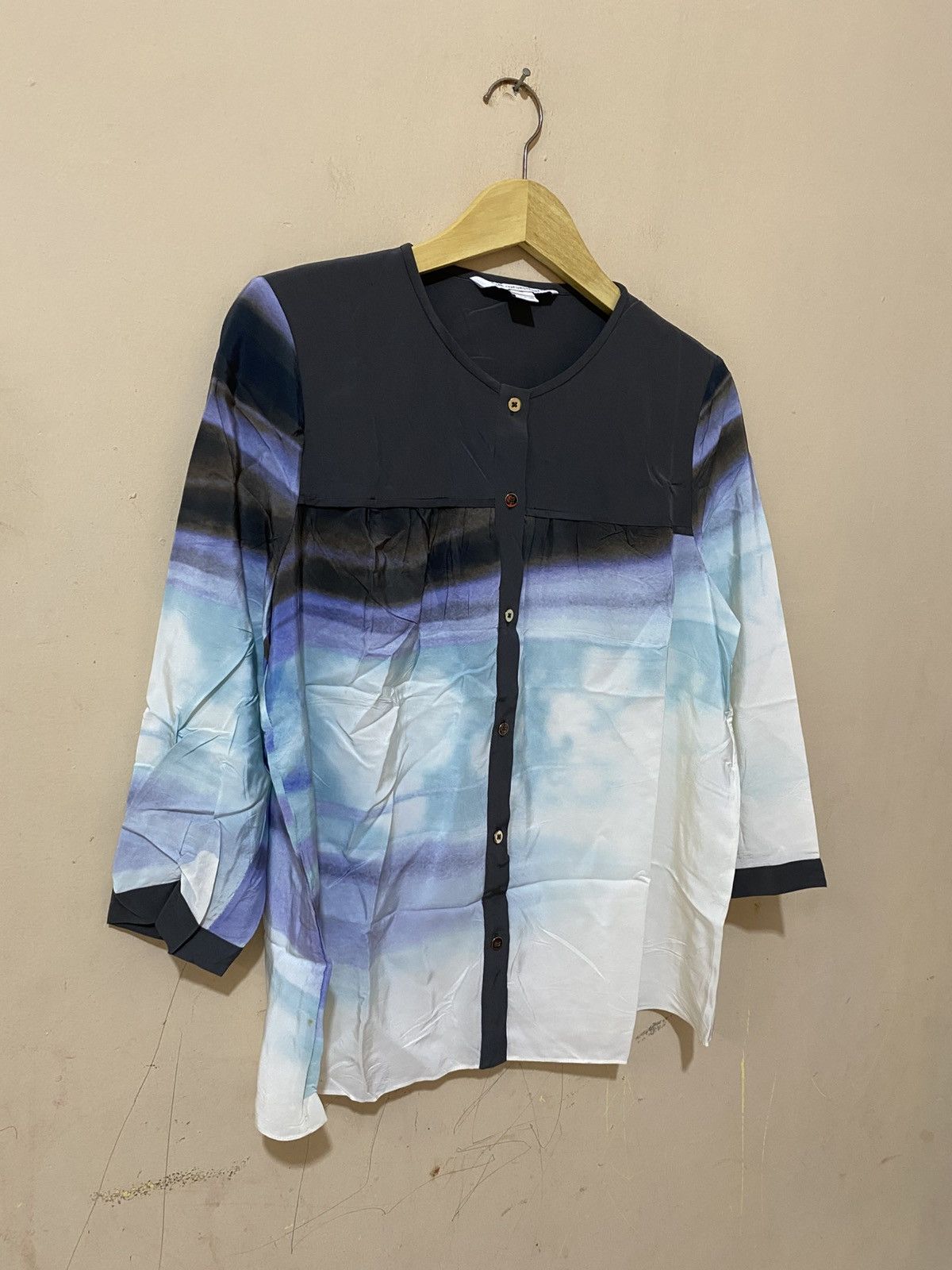 Diane von Furstenberg Diane von Furstenberg Rainbow Blouse Silk Size M / US 6-8 / IT 42-44 - 2 Thumbnail
