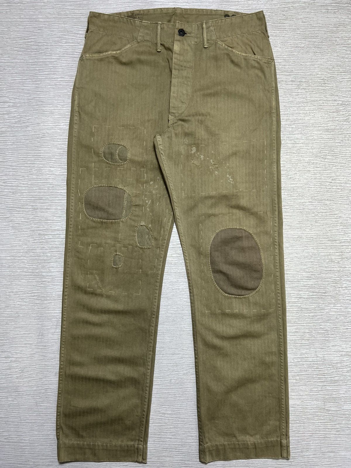 RRL Ralph Lauren RRL Ralph Lauren - Double RL U.S Military Distressed Pants Size US 30 / EU 46 - 1 Thumbnail