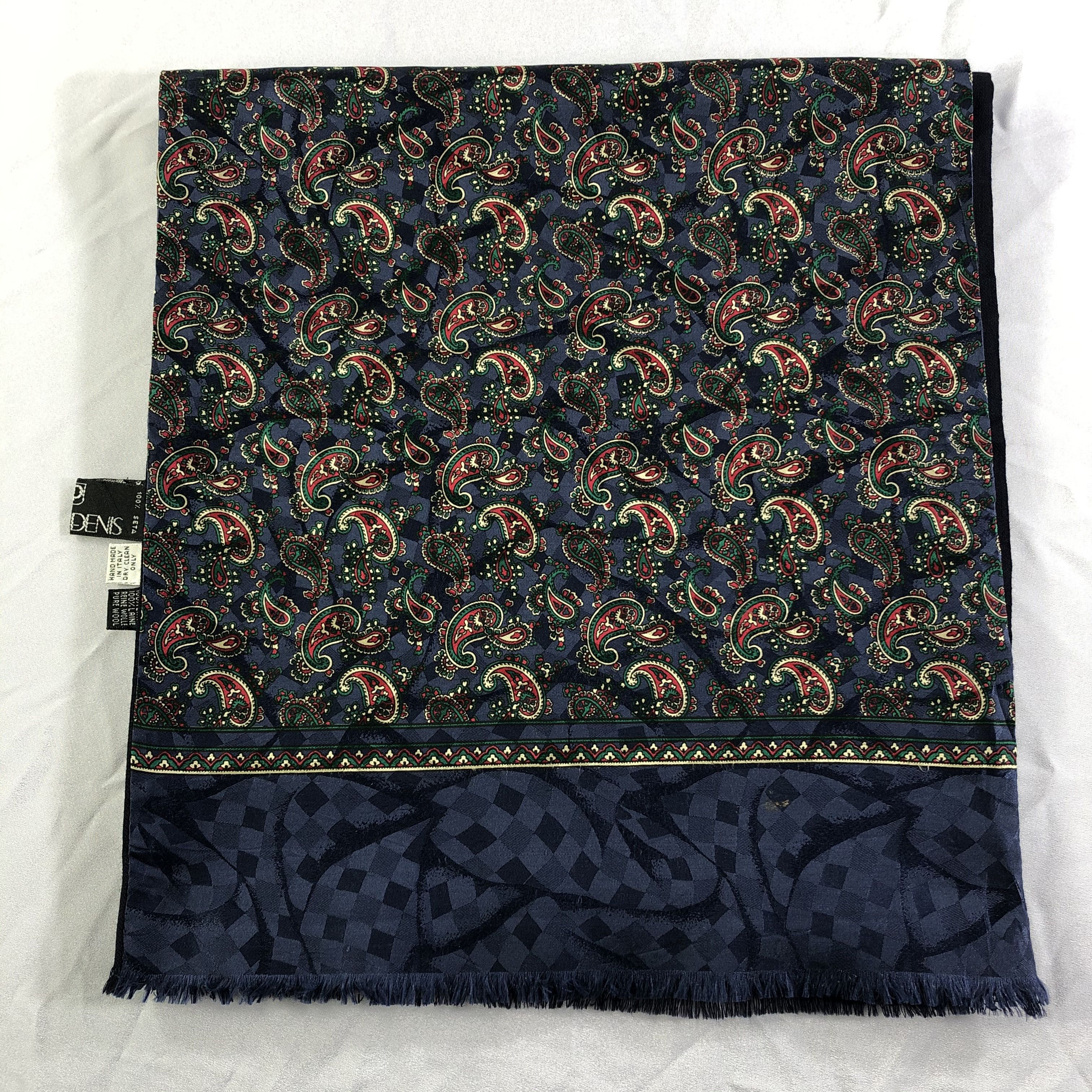 Vintage Vintage Andre Denis Silk Scarf Size ONE SIZE - 2 Thumbnail
