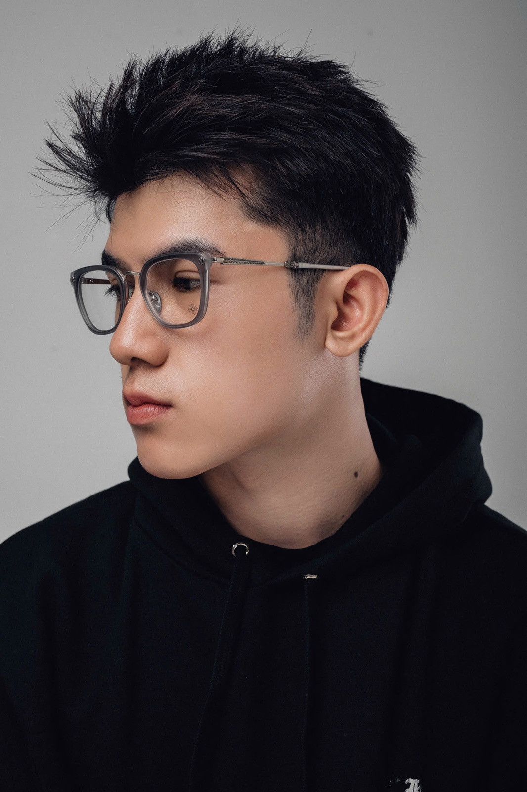 Chrome Hearts CHROME HEARTS STRAPADICTOME MATTE GRAPHITE /SHINY SILVER GLASSES Size ONE SIZE - 11 Thumbnail