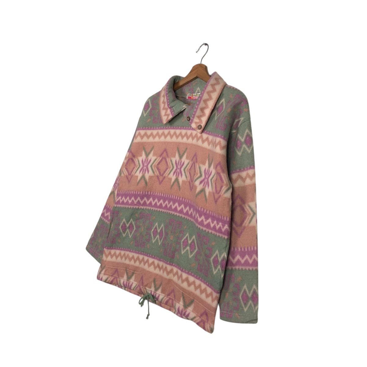 Japanese Brand 📌Vintage Fleece Jacket Navajo Design CP Fleece Sport Size US M / EU 48-50 / 2 - 2 Thumbnail