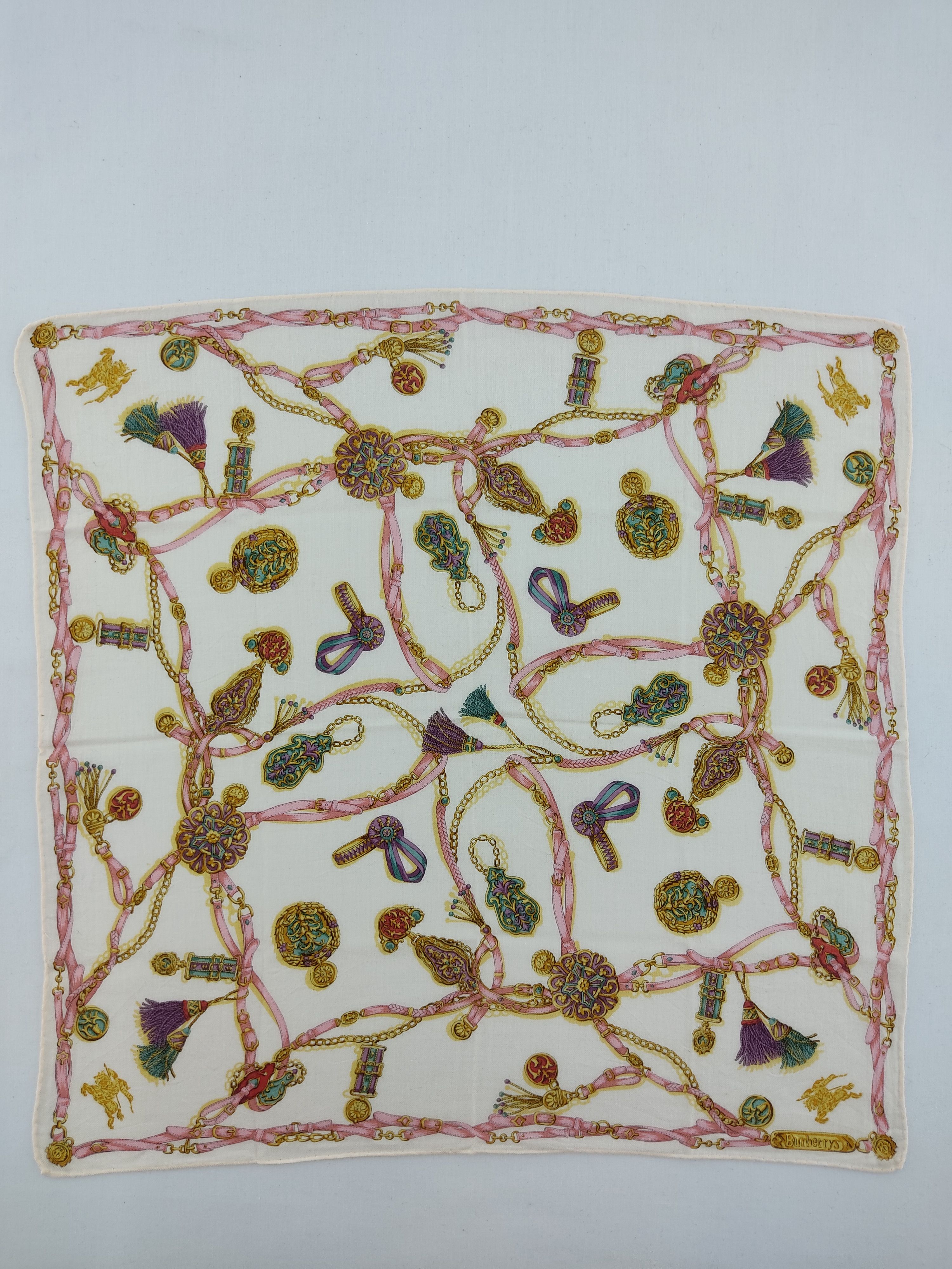 Burberry × Vintage Vintage Burberry Handkerchief / Neckwear / Bandana Size ONE SIZE - 3 Thumbnail