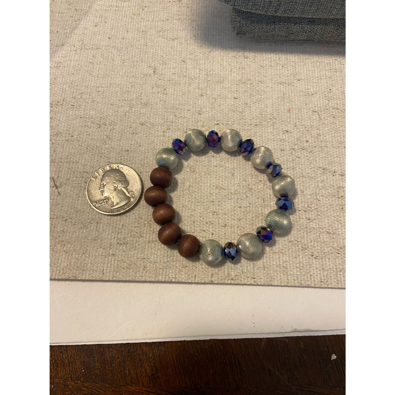 Handmade wood bead bracelet Size ONE SIZE - 3 Thumbnail