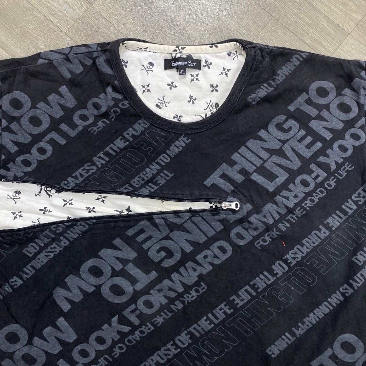 Beauty Beast 🔥Sick Beaumont Carr Poem Multizipper Lgb Style Grunge Tee Size US XL / EU 56 / 4 - 4 Thumbnail