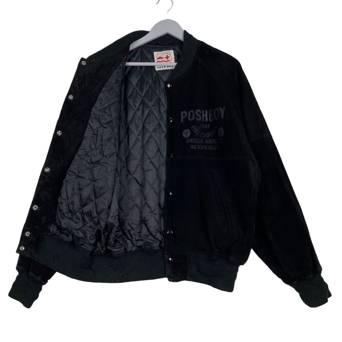 Japanese Brand × Sports Specialties 💥80s POSH BOY BIG LOGO VARSITY JACKET Size US M / EU 48-50 / 2 - 10 Thumbnail