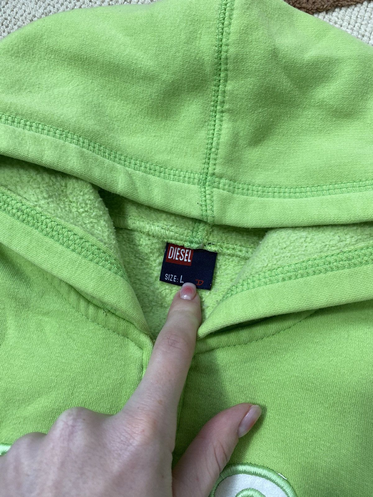 Diesel VINTAGE DIESEL GREEN ZIP HOODIE Size S / US 4 / IT 40 - 6 Thumbnail