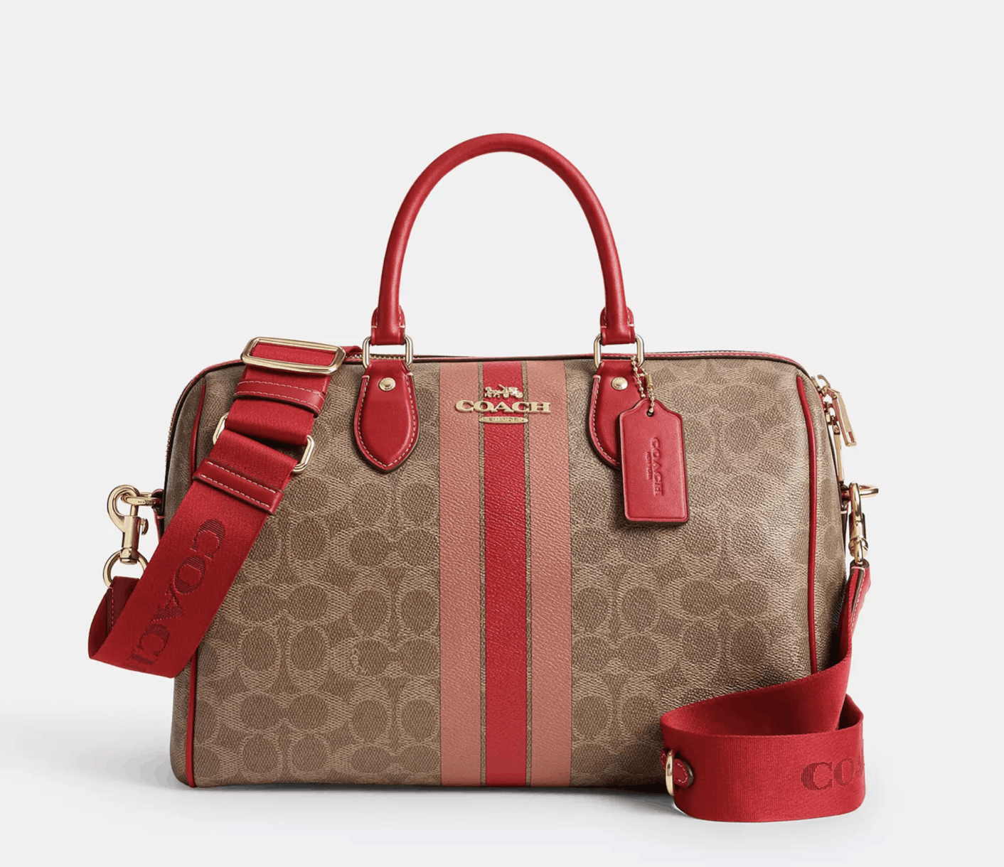 Coach Rowan Large Satchel Bag In Signature Canvas CAL83 Size ONE SIZE - 1 Thumbnail