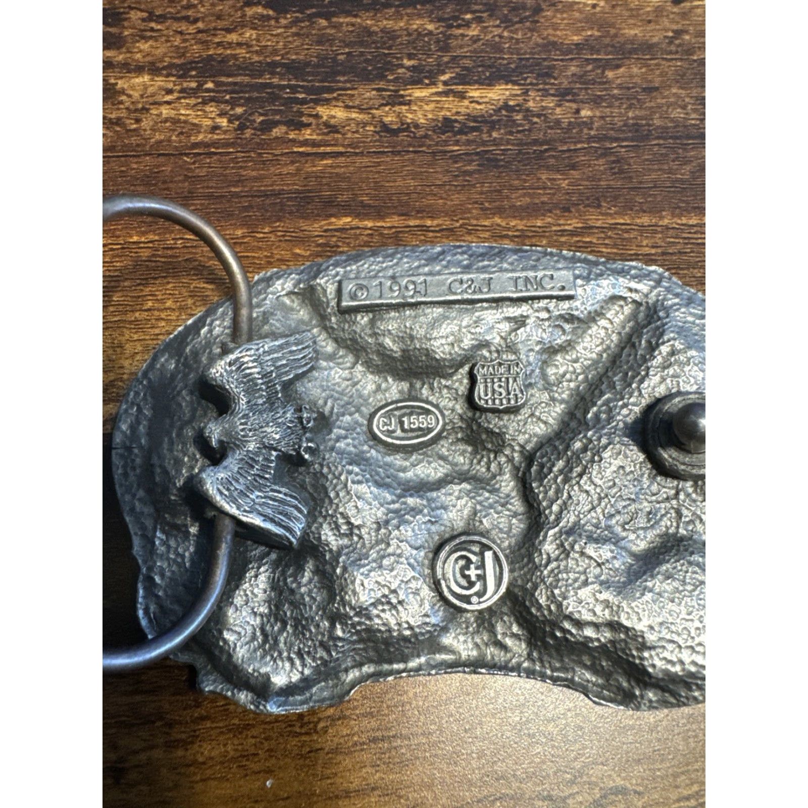 Vintage VINTAGE 1991 Motorcycle Biker Live to Ride Bald Eagle C+J 3D Belt Buckle USA Size ONE SIZE - 7 Thumbnail