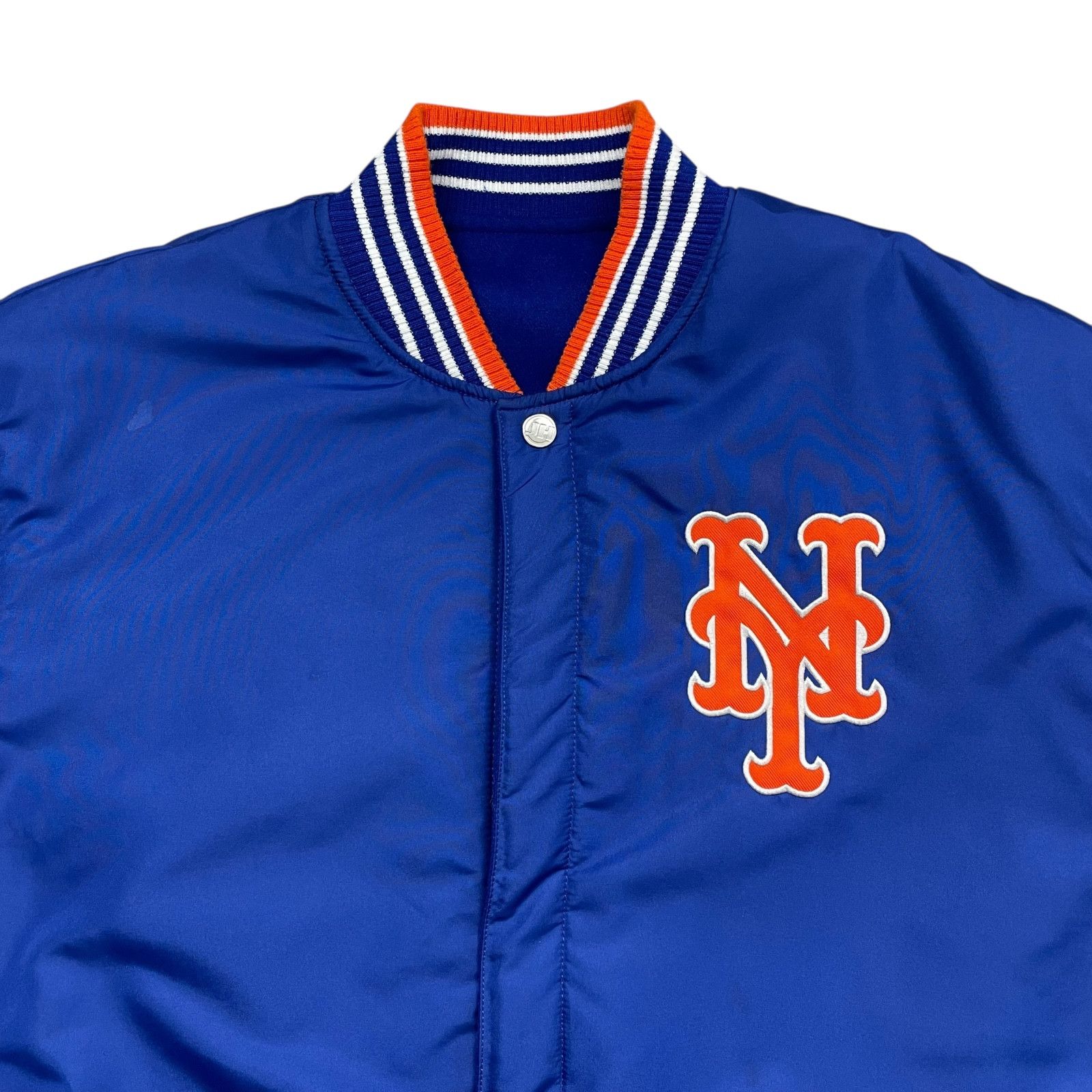 MLB VTG 00s NEW YORK METS JH DESIGN REVERSIBLE VARSITY JACKET XL Size US XL / EU 56 / 4 - 6 Thumbnail