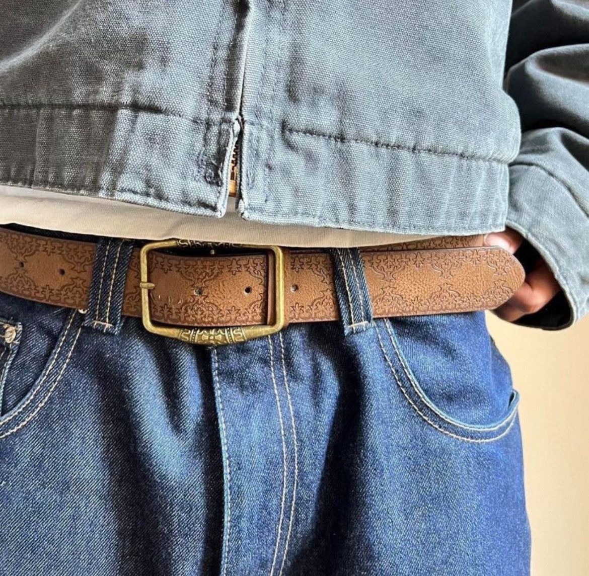 Cowboy Equipment × Vintage vintage style brown american western floral rustic boho belt Size ONE SIZE - 6 Thumbnail