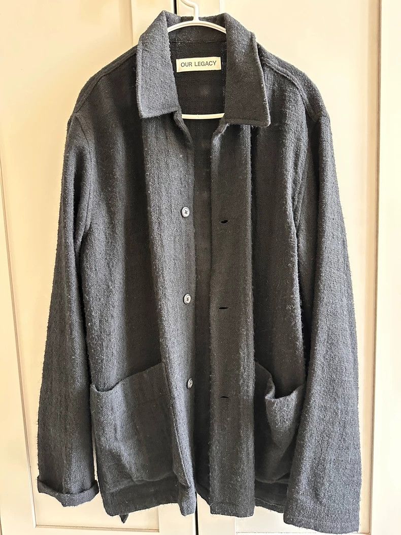 Our Legacy Our Legacy Grey towel material hoodie Size US S / EU 44-46 / 1 - 1 Thumbnail