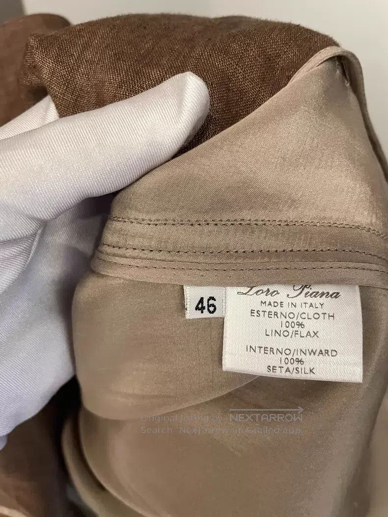 Loro Piana Loro Piana Brown Linen Blazer Size M / US 6-8 / IT 42-44 - 6 Thumbnail