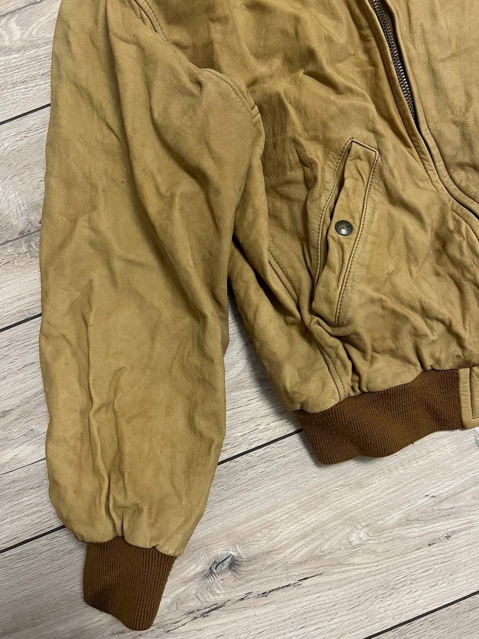 Timberland Timberland Leather Jacket Bomber Korea Made Size US S / EU 44-46 / 1 - 5 Thumbnail
