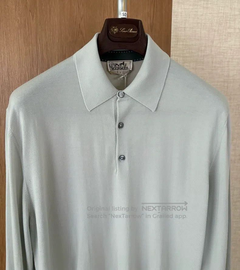 Hermes Hermes Autumn and Winter Men's Knitted Polo Size US L / EU 52-54 / 3 - 2 Thumbnail