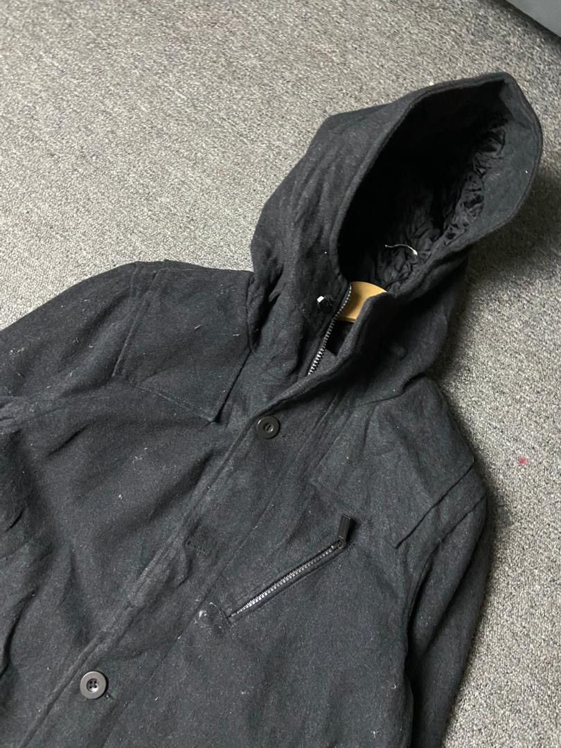 In The Attic Vintage In The Attic Button & Zip Wool Long Jacket (174) Size US M / EU 48-50 / 2 - 7 Thumbnail