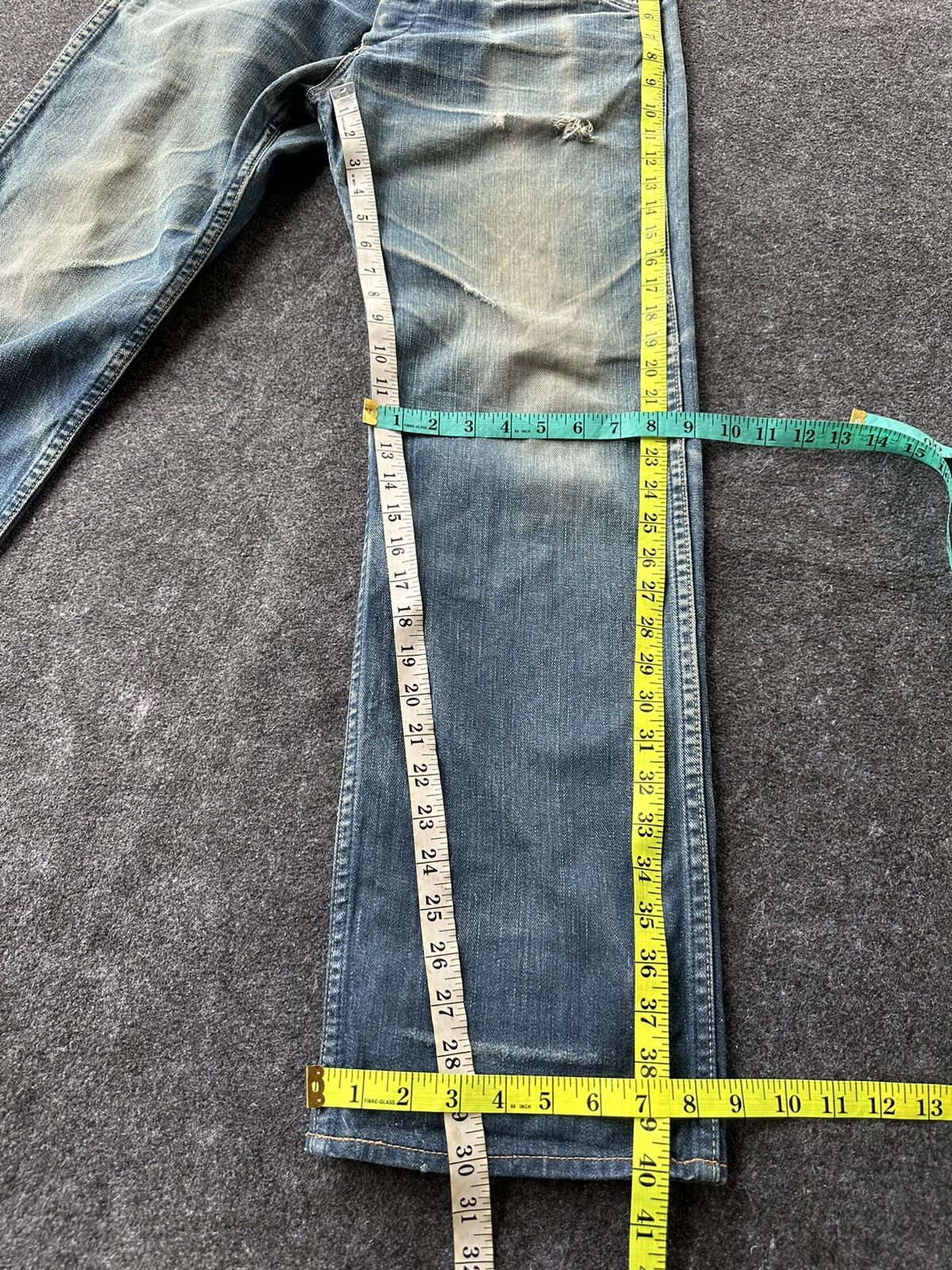 Denime Sale 🔥 Vintage Denime Japan Custom Made 90s Denim D240 Size US 32 / EU 48 - 17 Thumbnail