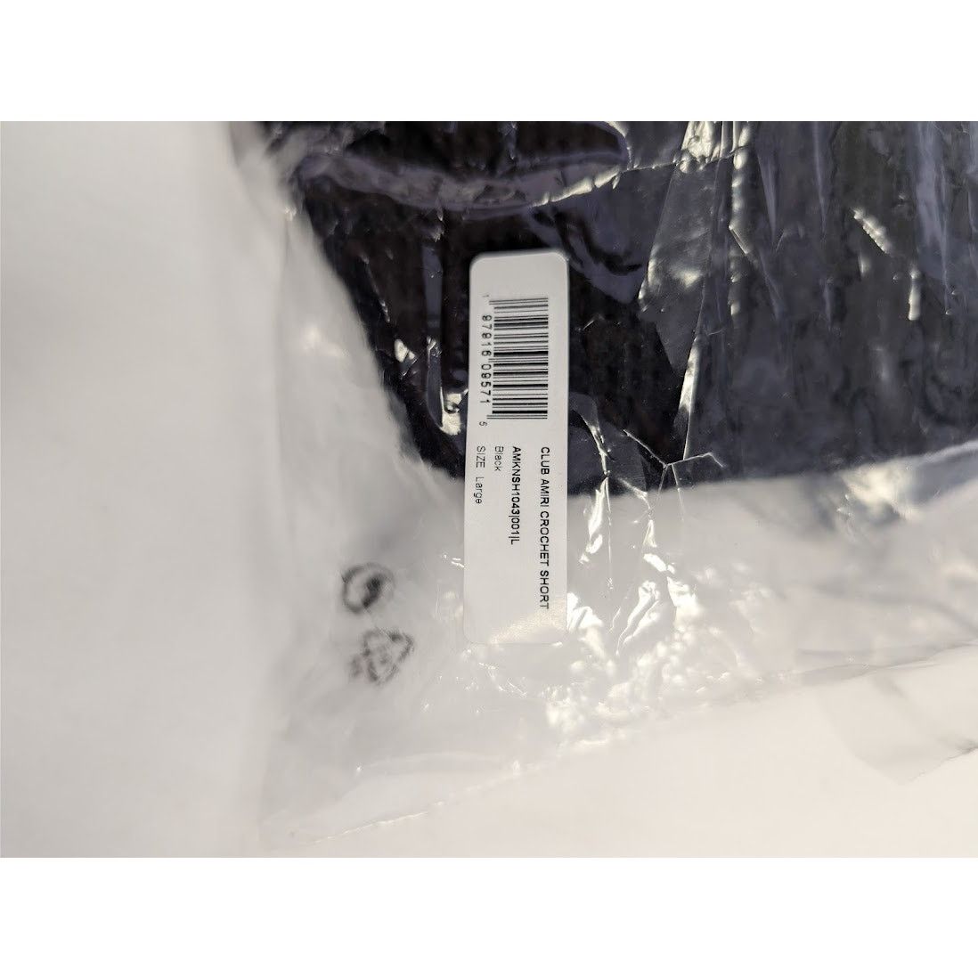 Amiri o1rshd1 Club Amiri Crochet Short Shorts in Black Size US 34 / EU 50 - 17 Thumbnail