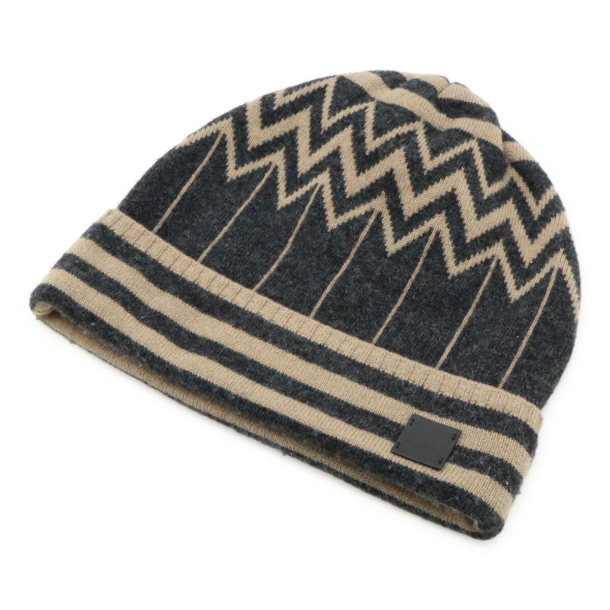 Louis Vuitton Louis Vuitton Louis Vuitton Karakoram Cashmere Beanie Leather Hats M75577 DUTY FREE for USA Size ONE SIZE - 1 Thumbnail