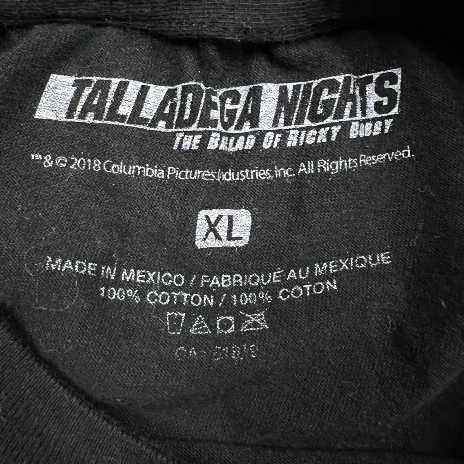 Vintage 2018 Talladega Nights T Shirt XL Black Ricky Bobby Movie Tee Size US XL / EU 56 / 4 - 4 Thumbnail