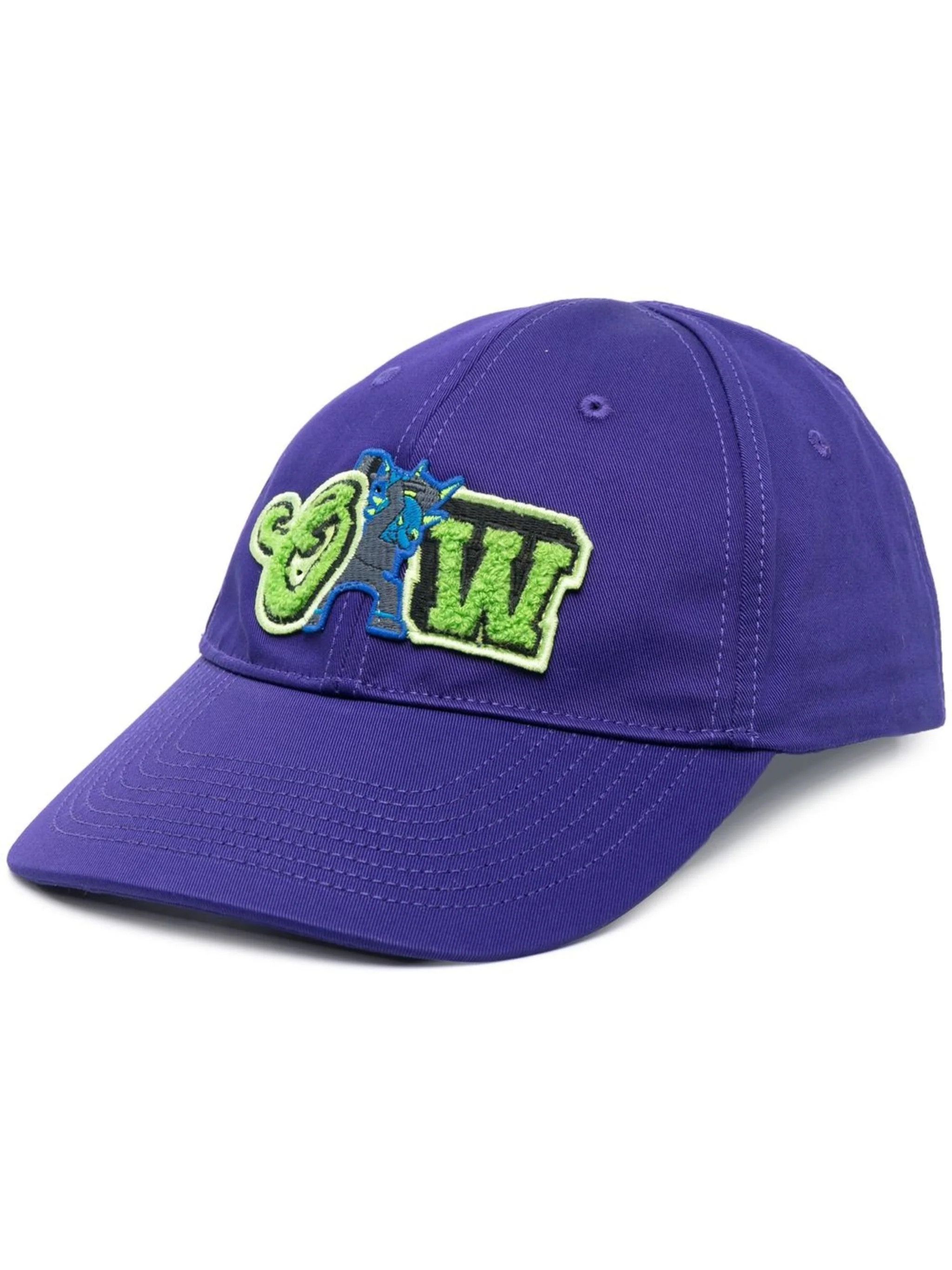Off-White o1in1s1024 Q:1 / Size: OS / Varsity Baseball Cap in Purple Size ONE SIZE - 1 Thumbnail