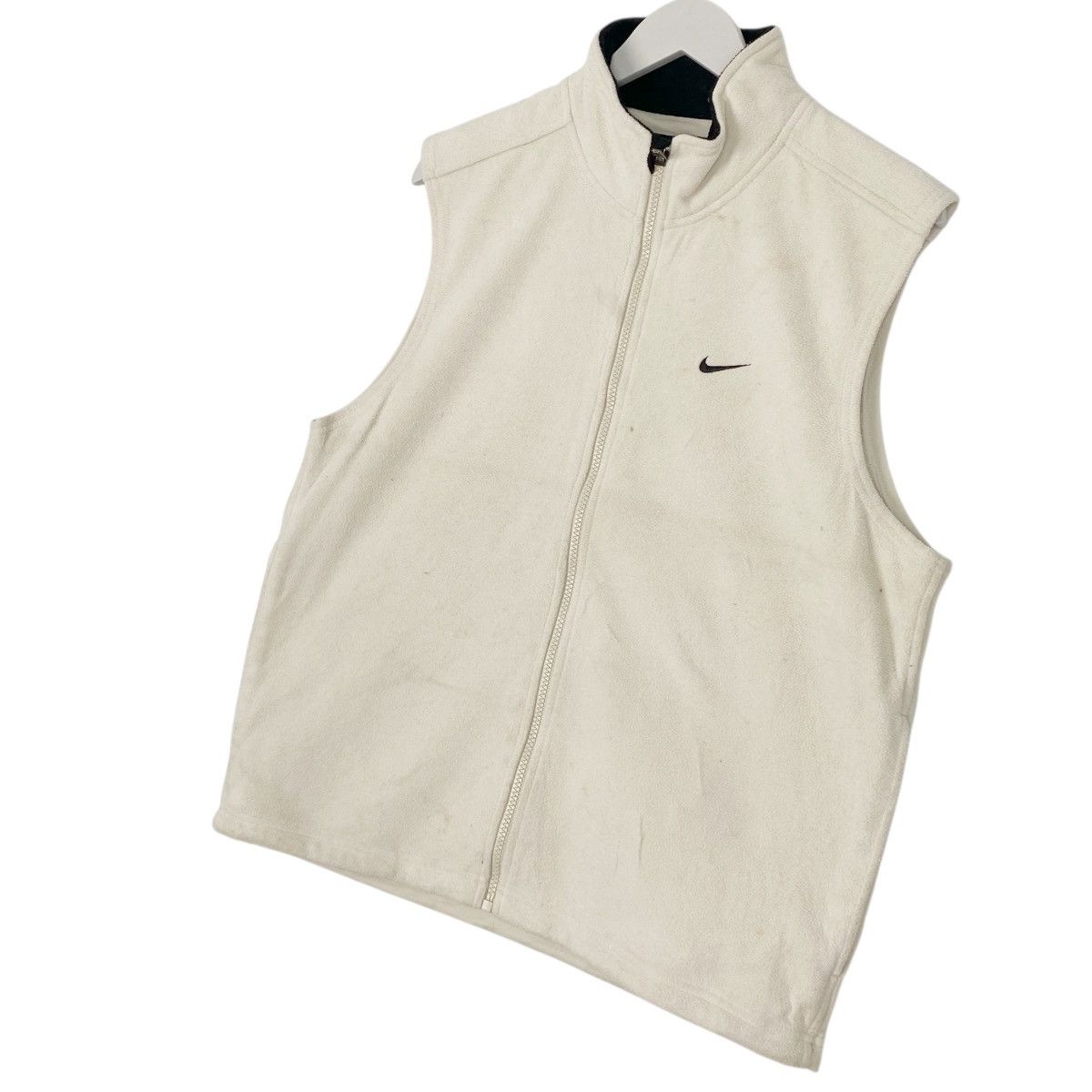 Other Vintage Nike Tiger Woods Vest Fleece Full Zip Beige Size S Size US S / EU 44-46 / 1 - 2 Thumbnail
