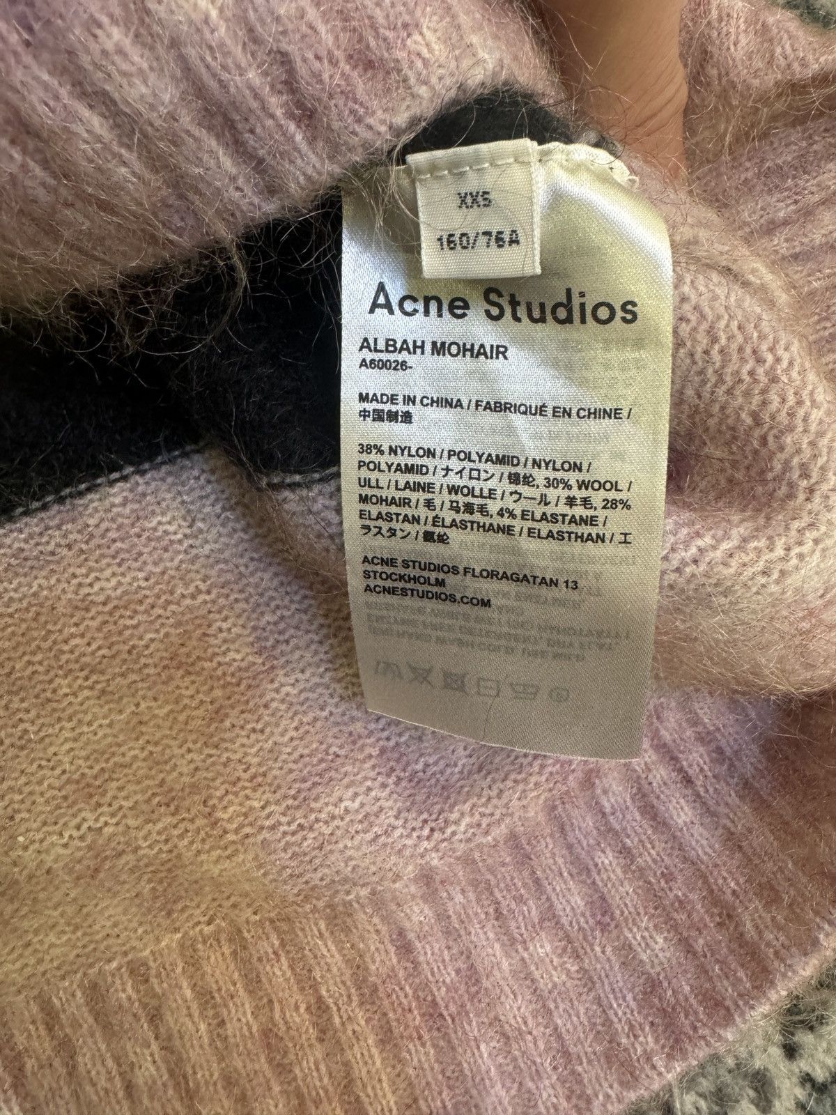 Acne Studios Acne Studios Albah Wool Mohair stripped knitwear size xxs Size US XXS / EU 40 - 4 Thumbnail