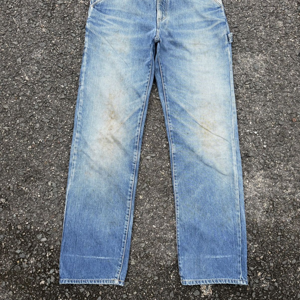 Johnbull VINTAGE 90' JOHN BULL OVERALL RUSTY DENIM JEAN PANTS Size US 34 / EU 50 - 4 Thumbnail