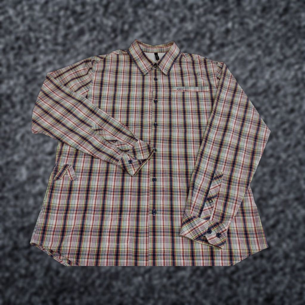 RVCA RVCA Men’s Long Sleeve Snap Button Up Shirt XL Multicolor Plaid Shirt One Word: Button-Up (RVCA) Men’s Shirt Size US XL / EU 56 / 4 - 1 Thumbnail
