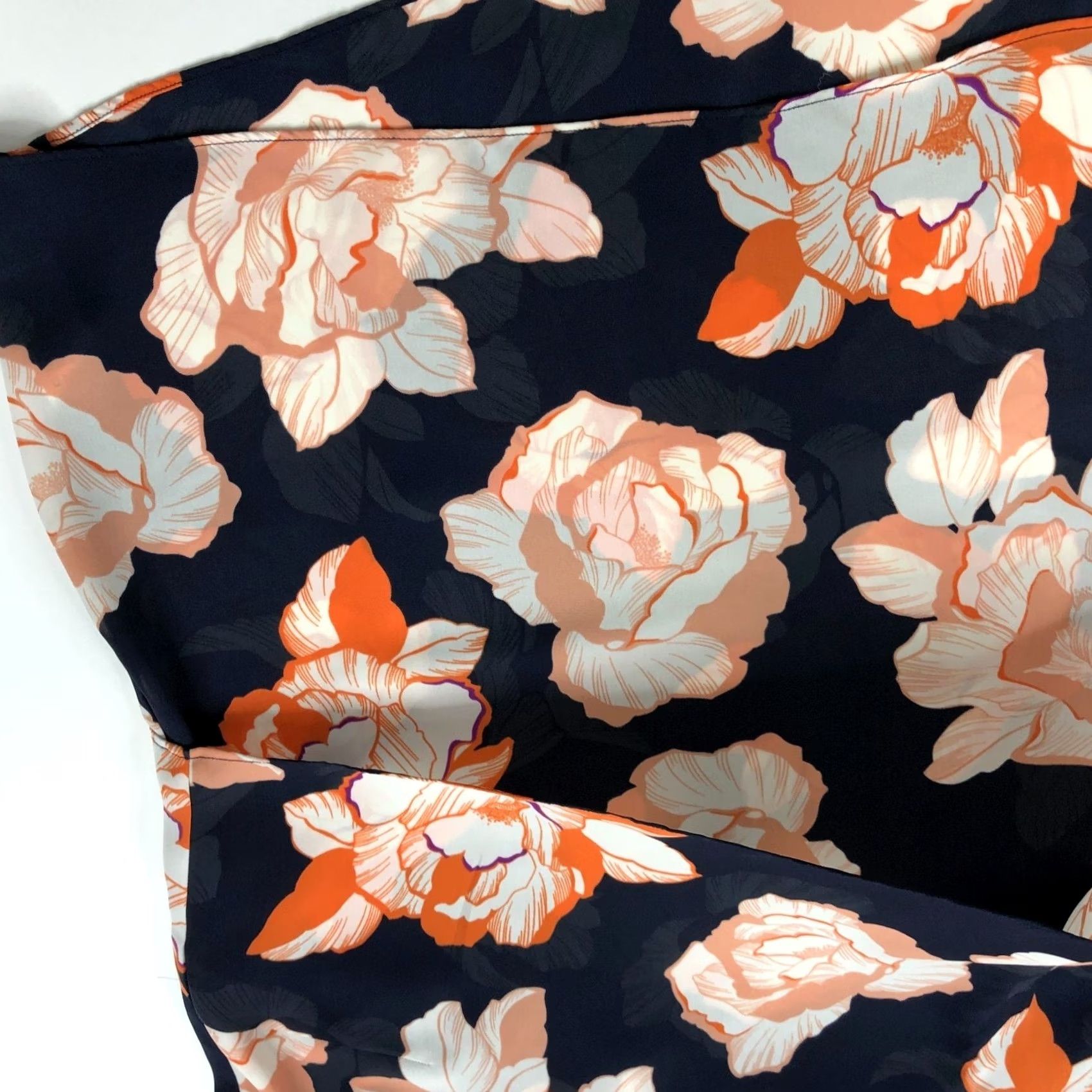 Vintage Cabi Blouse Tiered Blossom Floral All Over Print Pullover Top Sleeveless Round Neck Womens Medium Blue (Regular) Size M / US 6-8 / IT 42-44 - 5 Thumbnail