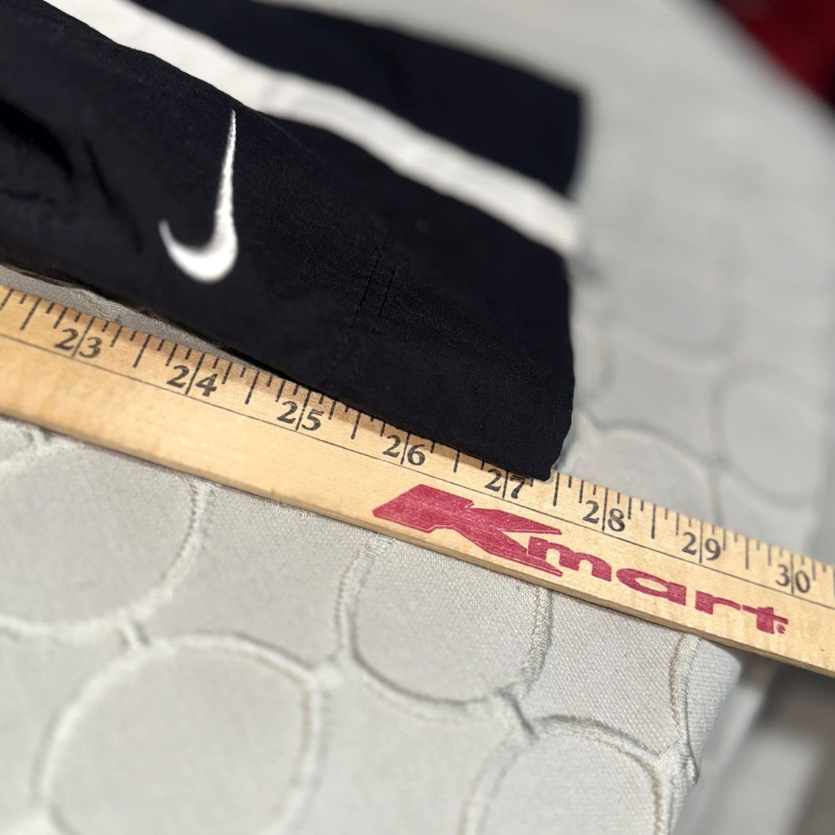 Nike VINTAGE Nike Pants Mens Small Black White Track Warm Up Ankle Zip Swoosh 90s Size US 29 - 8 Thumbnail