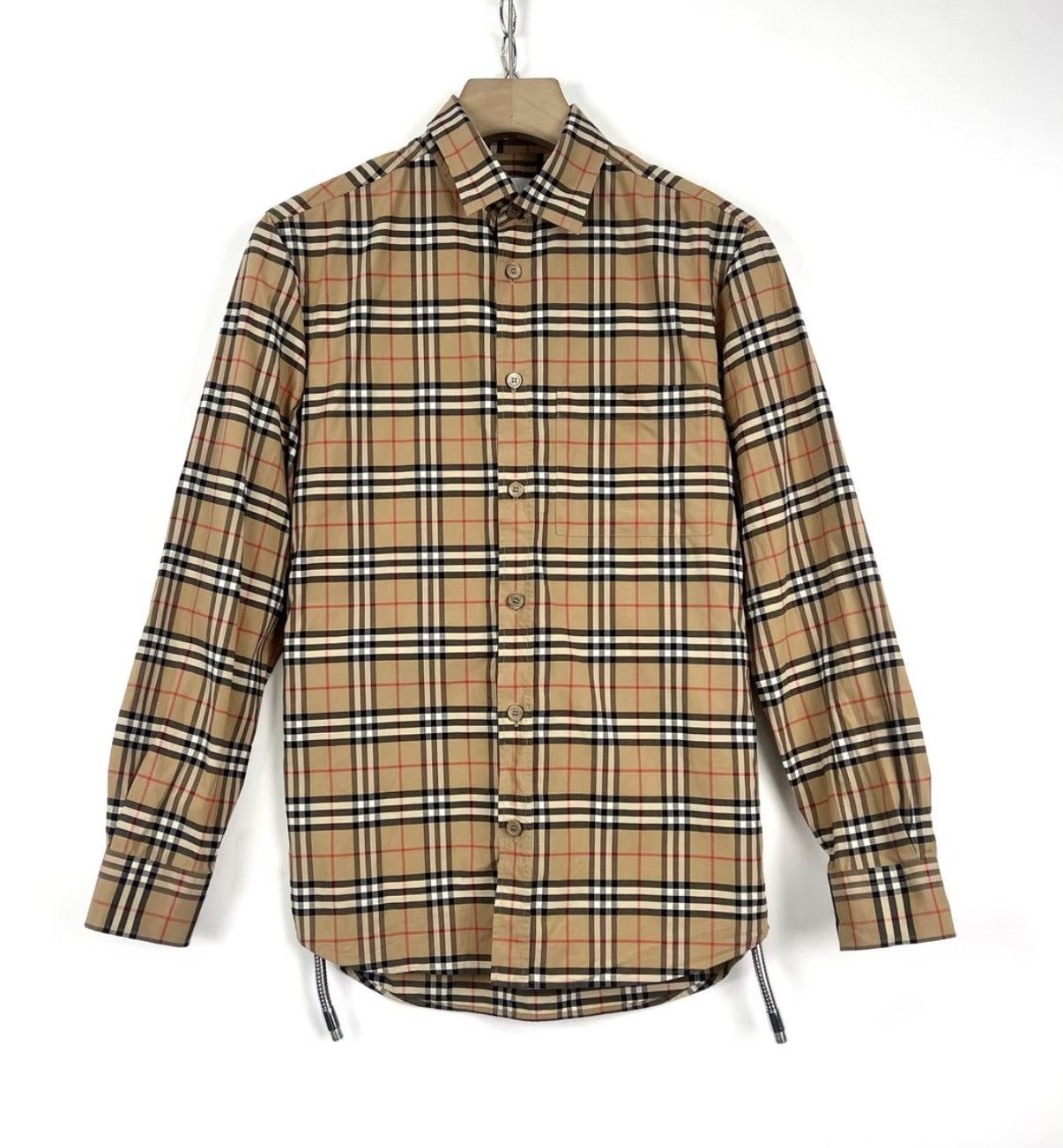 Burberry Burberry Classic Check Lapel Long Sleeve Shirt K12 Size US XS / EU 42 / 0 - 1 Thumbnail