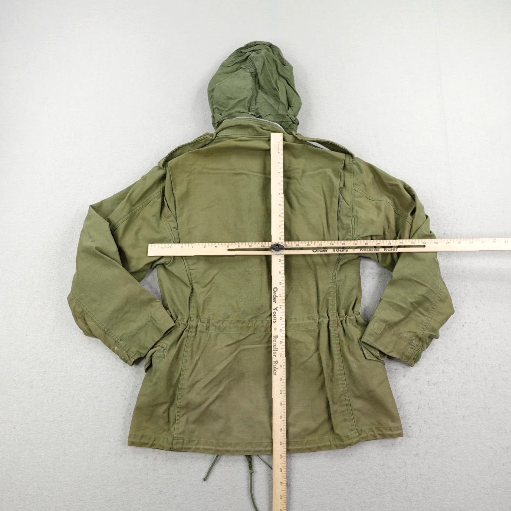 Vintage VINTAGE Rolane Sportswear US Army Jacket Mens Small Green Military Coat OG-107 60s Casual Workwear Size US 29 - 5 Thumbnail