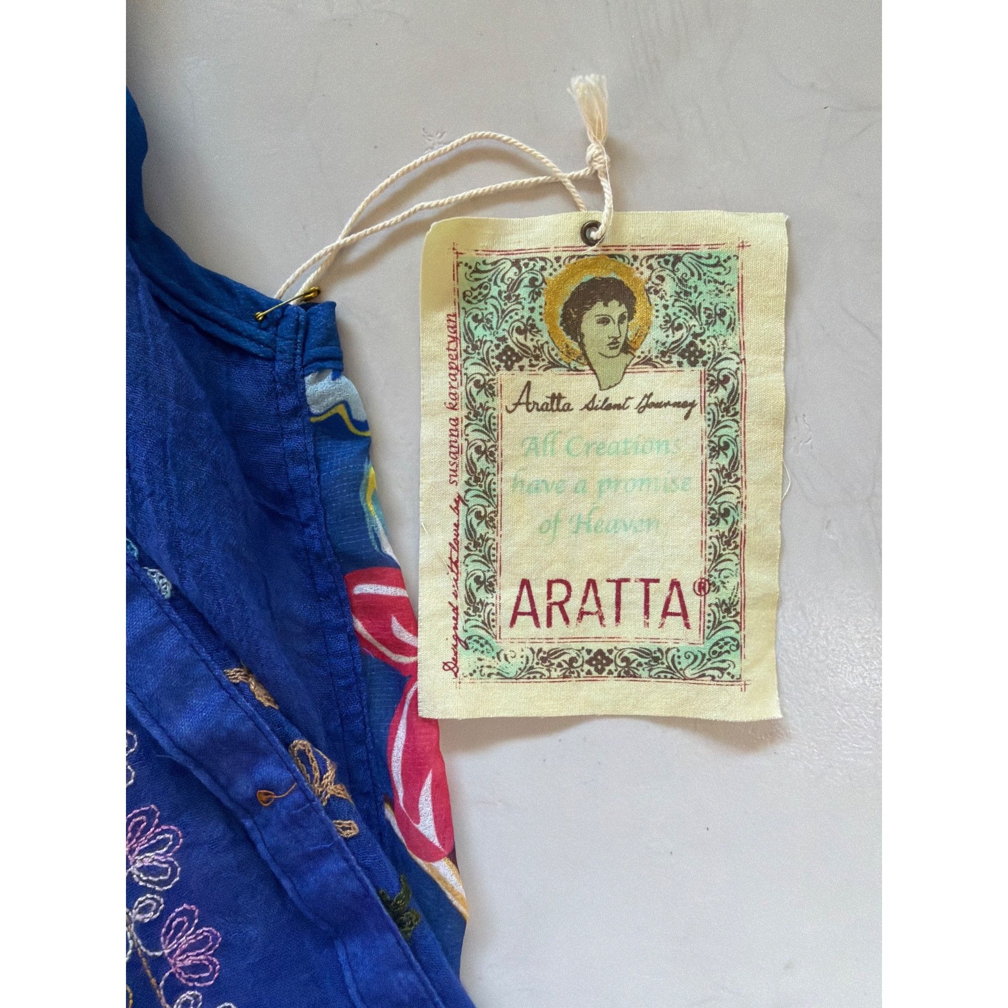 Other NWT Aratta Adonis Blue Embroidered Maxi Duster Shirt Dress S Size S / US 4 / IT 40 - 9 Thumbnail