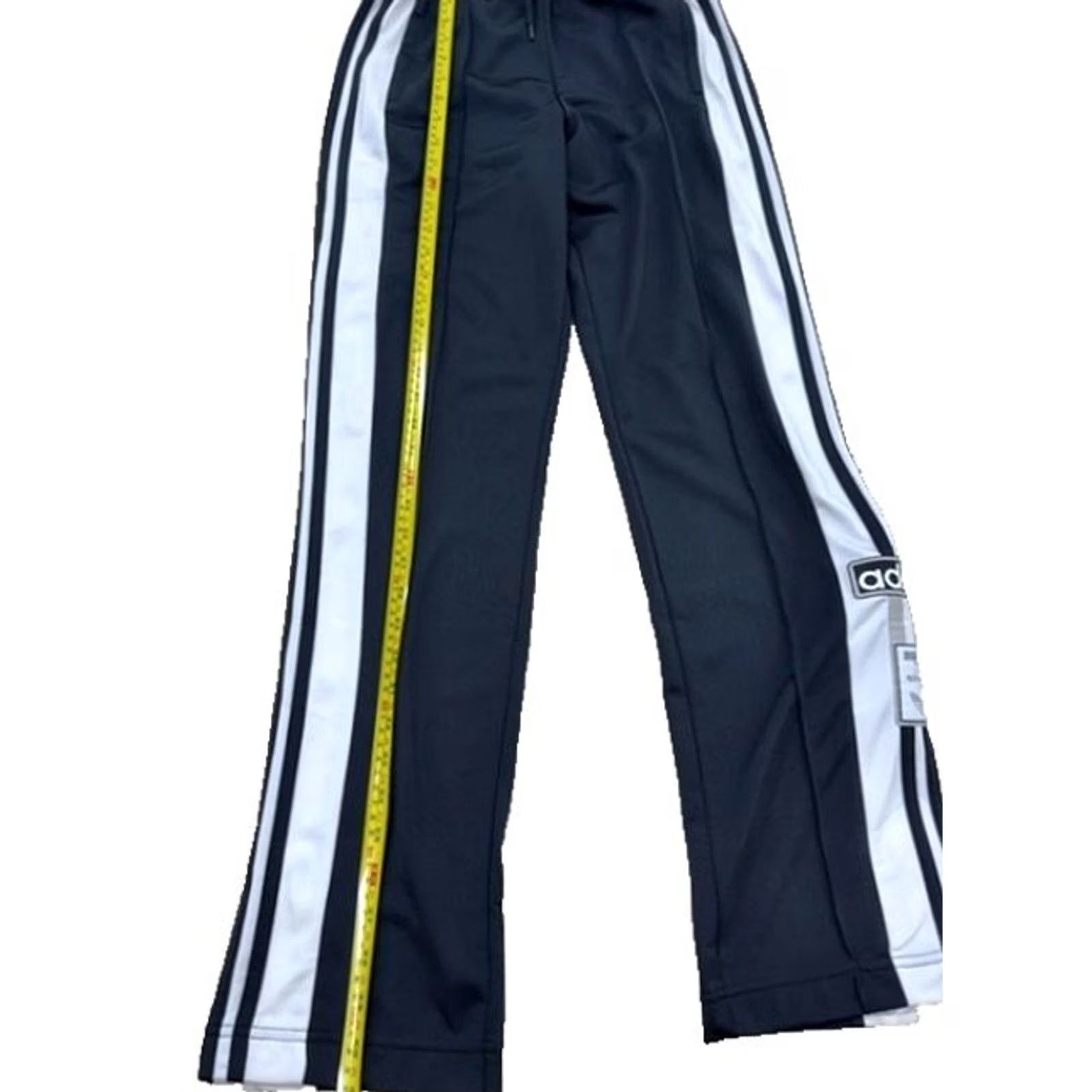Adidas Adidas 3-Stripes Navy Track Pants S Polyester Striped Unisex Shirt Size US 29 - 6 Thumbnail