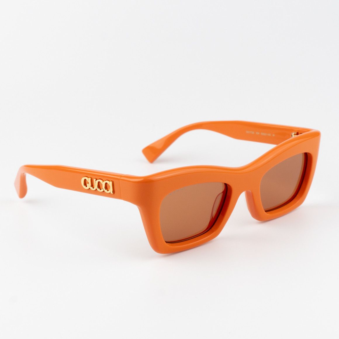 Gucci NEW Gucci GG1773S 004 Orange Brown Cat Eye Unisex Sunglasses Size ONE SIZE - 4 Thumbnail