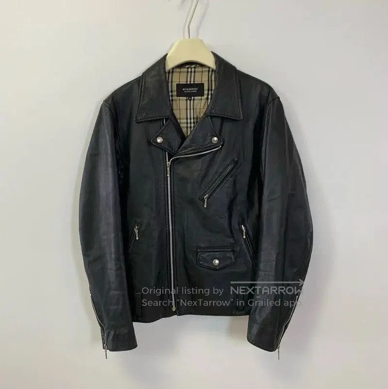 Burberry Burberry Black Leather Women's Jacket. Size M / US 6-8 / IT 42-44 - 1 Thumbnail