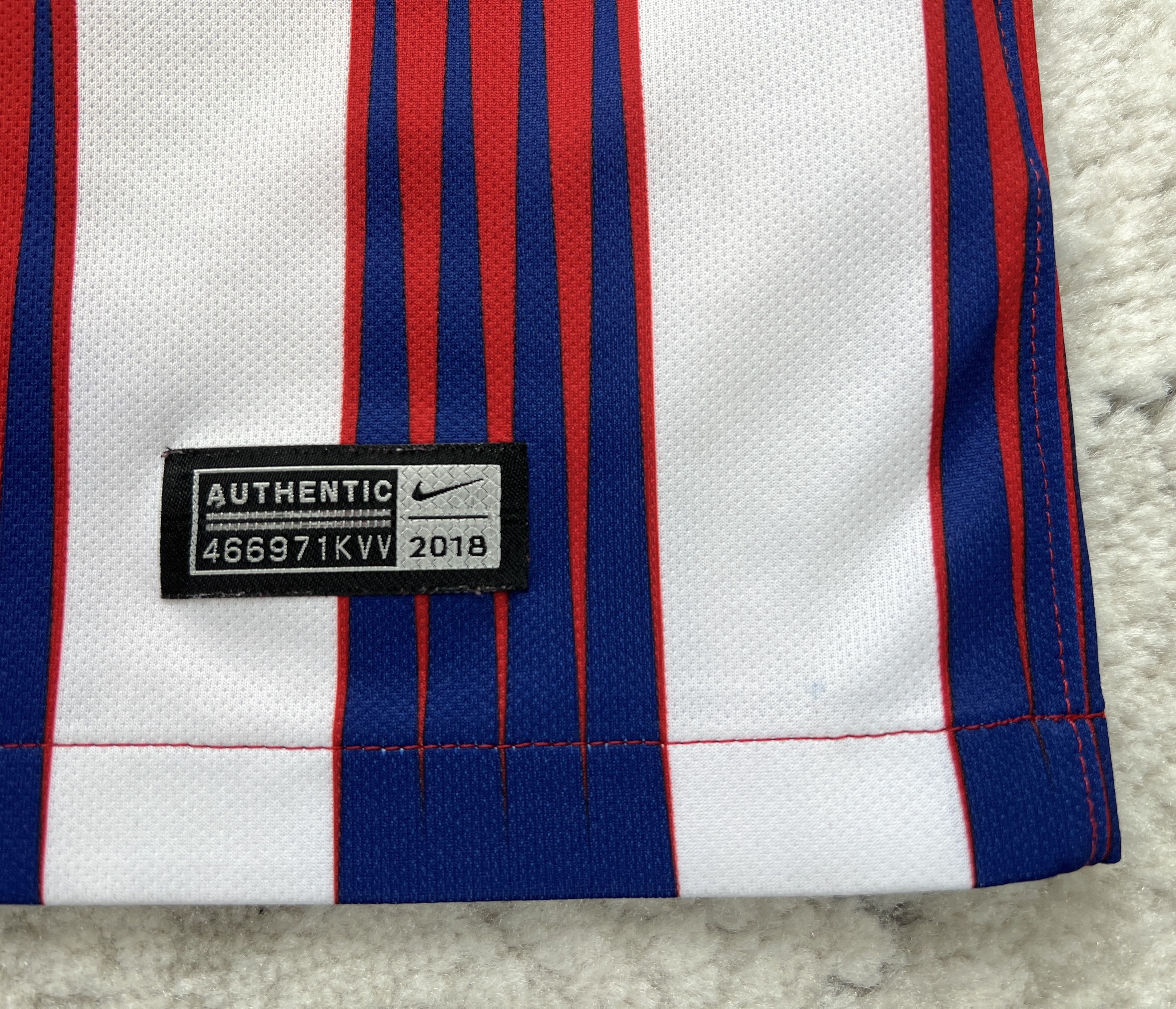 Nike Nike Atletico Madrid 18/19 Home Jersey La Liga Size L Size US L / EU 52-54 / 3 - 10 Thumbnail