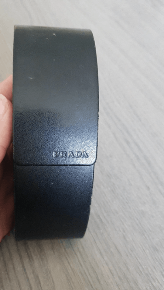 Prada × Vintage PRADA Sunglasses Rectangle Wrap Shield Star Flame Size ONE SIZE - 4 Thumbnail